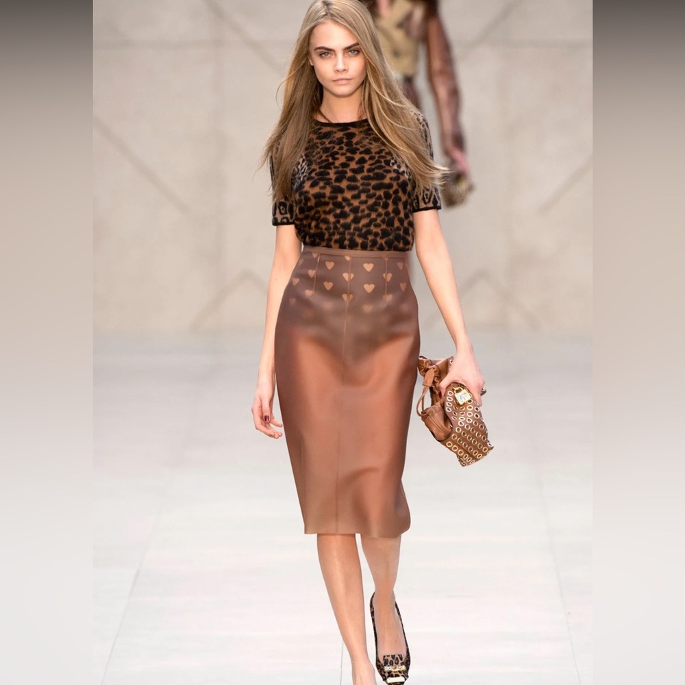 Burberry Prorsum Cashmere top runway piece